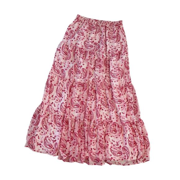 NWT Sugarlips Paisley Floral Maxi Skirt Womens Medium Boho Chic Fairy Festival - Picture 2 of 16